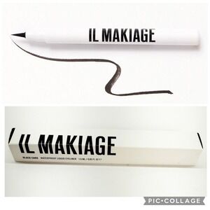 IL MAKIAGE Black Card Waterproof Liquid Eyeliner Matte Black 1.5ml New in Box